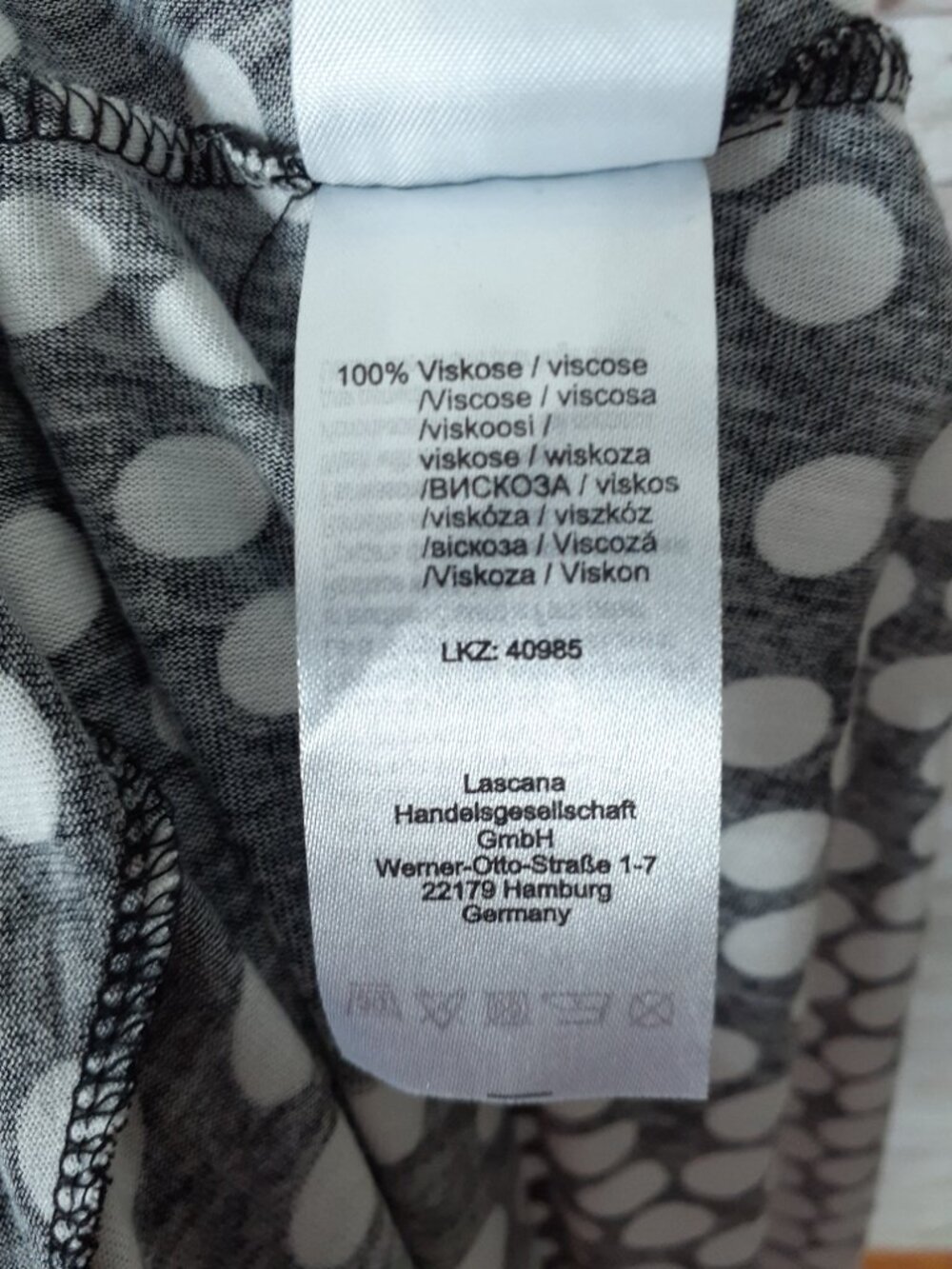 Lascana Wrap Top Sleeveless Dress Size 6 Polka Dot Black White Midi 939A - Picture 7 of 7